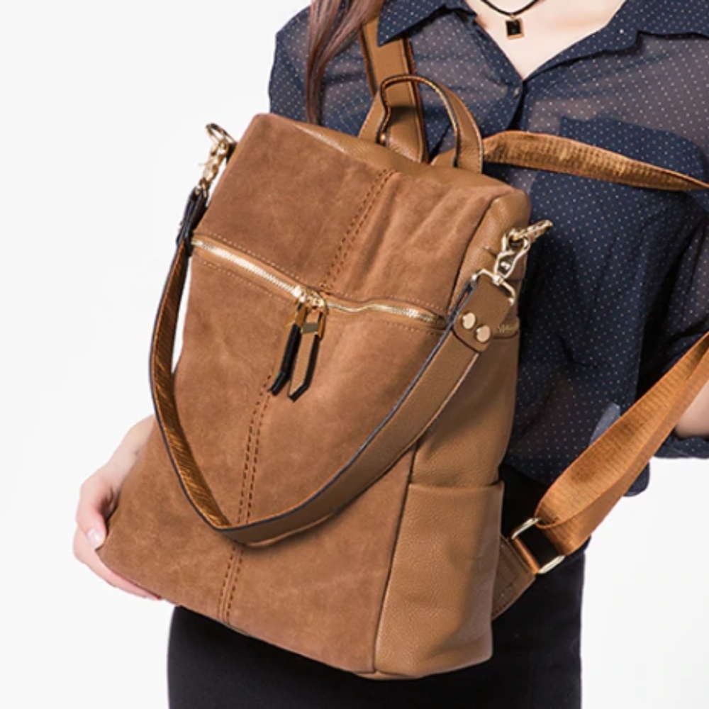 S O F I A Nubuck Backpack - Picture 2 of 8